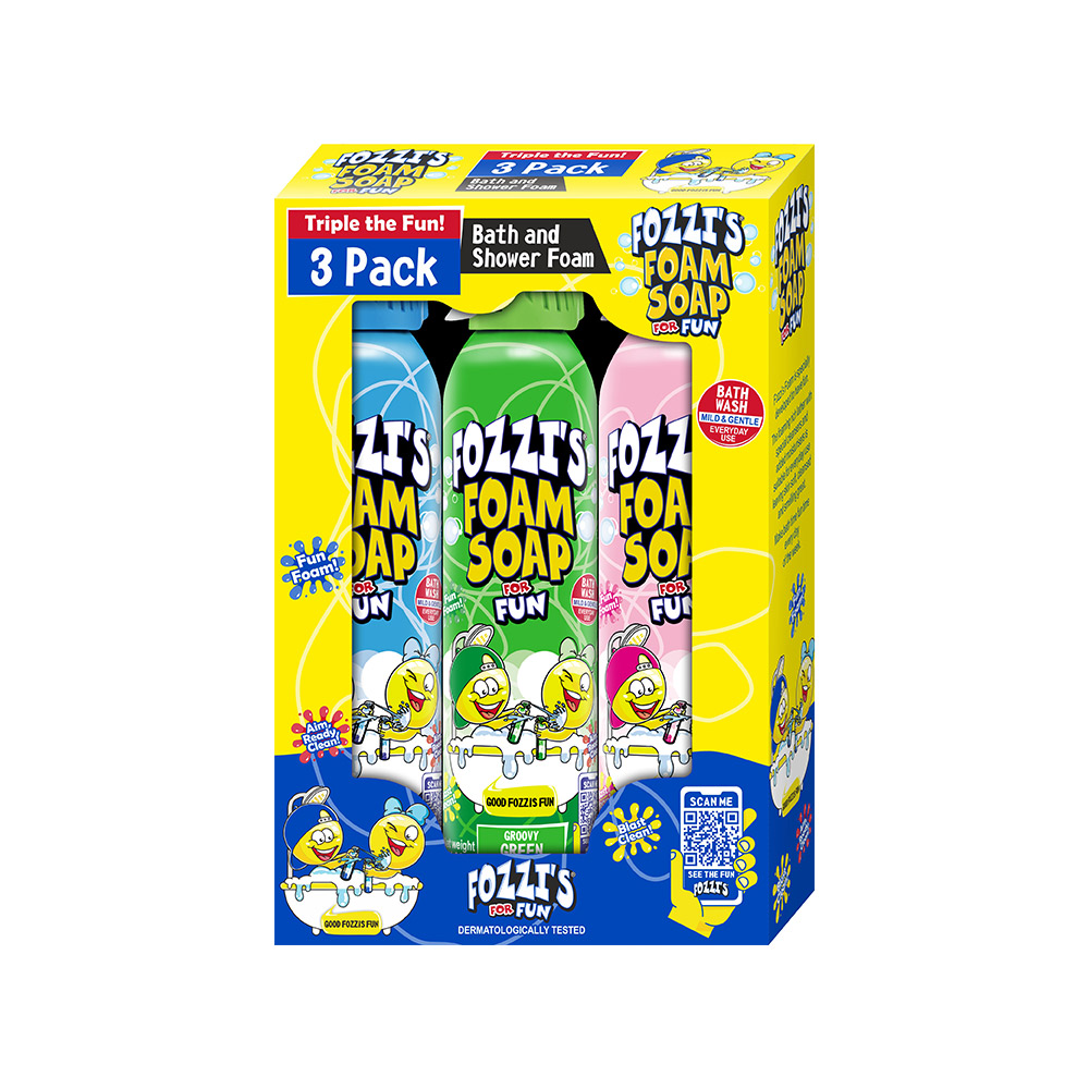 Fozzi's Foam For Fun 3 Pack Value Box (340ml)